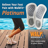 WalkFit Platinum Foot Orthotics Plantar Fasciitis Arch Support Insoles Relieve Foot Back Hip Leg and Knee Pain Improve Balance Alignment Over 25 Million Sold (Men 9-9.5 / Women 10-10.5)
