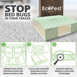 Bed Bug Glue Traps – 20 Pack | Sticky Pest Control Trap and Bed Bug Killer | Adhesive Crawling Insect Interceptors, Trap, Monitor, and Detector for Treatment of Bed Bugs and Other Indoor Pests