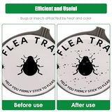 4 Pack Flea Trap Indoor Flea Light for Inside Your Home with 8 Sticky Disc & 12 Bulbs & 4 Electric Wires Pet and Kid Safe,Sticky Bed Bug Trap Non-Poisonous Pest Control