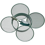 Garden Sieve, Soil Sieve with Interchangeable Mesh Sizes 3,6,9,12mm, Garden Riddle, Perfect Gardening Tool for Sifting Soil, Stones, and Compost