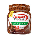 Premier Protein Powder Plant Protein, Chocolate, 25g Plant-Based Protein, 0g Sugar, Gluten Free, No Soy or Dairy Ingredients, 15 Servings