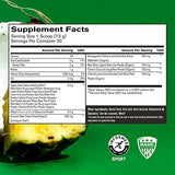 BARE PERFORMANCE NUTRITION, BPN Strong Greens Superfood Powder, Improved Digestion, Increased Energy, Immune System Support, Pineapple Coconut