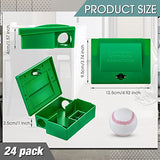 24 Pcs Mice Bait Station with Key Small Bait Station Traps Reusable Mouse Traps Outdoor Smart Tamper Proof Cage House Small Bait Boxes for Mice and Other Pests (Green)