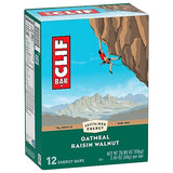 CLIF BAR - Oatmeal Raisin Walnut - Made with Organic Oats - Non-GMO - Plant Based - Energy Bars - 2.4 oz. (12 Pack)