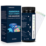 FUNSWTM Ammonia Test Kit for Aquarium Freshwater: 100 Counts Ammonia Test Strips for Saltwater Ammonia Test Kit for Pond,Fish Tank