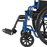 ENCAREFOR Wheelchair Elevating Legrests ，Composite Footplates Non-Padded Calf Supports,for Standard Wheelchairs,1 Pair