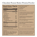 Truvani Organic Vegan Protein Powder Chocolate Peanut Butter - 20g of Plant Based Protein, Organic Protein Powder, Pea Protein for Women and Men, Vegan, Non GMO, Gluten Free, Dairy Free (Travel Kit)