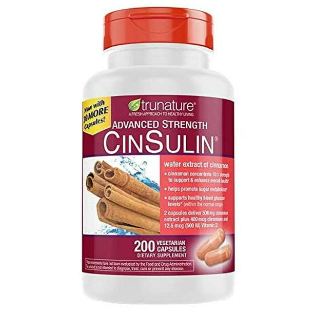 IKJ Advanced Strength Cinsulin Cinnamon, Chromium Picolinate, Vitamin D3 Cinnamon 500 Mg, Chromium Picolinate, 400 Mcg, Vitamin D3, 500 Iu, 200 Capsules