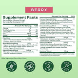Bloom Nutrition Super Greens Powder Smoothie & Juice Mix - Probiotics for Digestive Gut Health & Bloating Relief for Women, Digestive Enzymes with Superfoods Spirulina & Chlorella (Berry)
