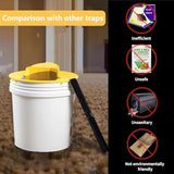 Mouse Trap Bucket - Multi-Catch, Auto-Reset, Humane or Lethal Rat Trap - Mouse Traps Indoor for Home - Mice Mouse Trap Bucket Lid - 5 Gallon Bucket Compatible (2 Pack)