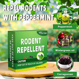 TSCTBA Rodent Repellent for car Engines, Under Hood Rodent Repellent, Mouse Repellent for House, Peppermint to Repel Mice, Mouse and Rats, Natural Rodent Repellent Indoor and Outdoor -2Packs