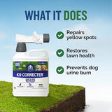 Turf Titan K9 Correcter – Dog Urine Neutralizer for Lawn (32oz) – Urine Neutralizer For Dogs to Revive Lawn – Lawn Care Solution with Hose End Sprayer to Repair Urine Stains – Covers Up to 8,000 Sq Ft