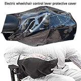 Power Wheelchair Joystick Protector Cover, Waterproof Electric Wheelchair Arm Joystick Cover, Wheelchair Control Protector Covers with Adjustable Strap(Black)