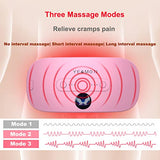 Portable Cordless Heating Pad, Electric Waist Belt Device, Fast Heating Pad with 3 Heat Levels and 3 Massage Modes, Back or Belly Heating Pad for Women and Girl