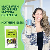 CAMEL Certified Organic Matcha Green Tea Powder Matcha Culinary Grade 16 oz First Harvest Pure Matcha Powder Unsweetened Baking Latte Smoothies High in Antioxidant Detox Gluten Free Vegan