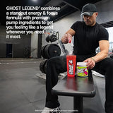 GHOST Legend V3 Pre-Workout Powder, Warheads Sour Watermelon - 30 Servings – Pre-Workout for Men & Women with Caffeine, L-Citrulline, & Beta Alanine for Energy & Focus