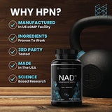 HPN NAD+ Booster (NAD3), Anti Aging Cell Booster, NRF2 Activator, Nicotinamide Riboside Alternative, NAD Supplement Natural Energy, Longevity, and Cellular Health (60 Veggie Capsules, 1 Month Supply)