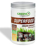 Greens+ Plus Organic Superfood Amazon Chocolate, Boost Energy, Essential Blend of Raw Foods, Non GMO, Gluten Free, USDA Organic and Vegan Powder, 8.46 oz