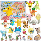 Pokémon 2023 Holiday Advent Calendar for Kids, Boys & Girls - 24 Piece Gift Playset - Characters Featured: Pikachu, Eevee, Charmander & More! - 16 Holiday Toy Figures & 8 Christmas Accessories - 4+