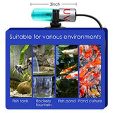 TAISHAN Aquarium Clean Light，3W Mini UV Sanitizer Submersible Light with Timer,Aquarium Water Clean Green Clear Waterproof Clean Lamp for Pond,Swimming Pool,Indoor