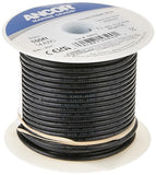 Ancor 104010 Tinned Copper Wire, 14 AWG (2mm2), Black - 100ft