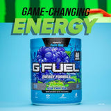 G Fuel Faze Rug Energy Powder, Sugar Free, Clean Caffeine Focus Supplement, Water Mix, Sour Blue Raspberry Flavor, with Focus Amino, Vitamin + Antioxidants Blend - 10.44 oz (40 Servings)