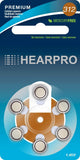 HEARPRO Size 312 Long-Lasting Hearing Aid Batteries 60 Pack - Mercury-Free - Zinc Air Technology - Made in USA - Plus Keychain Battery Case