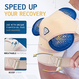 FIGHTECH Shoulder Brace for Torn Rotator Cuff | Pain Relief, Support and Compression Sleeve Wrap Stability Recovery Fits Left Right Arm, Men & Women (Nude), Large/X-Large (Pack of 1)