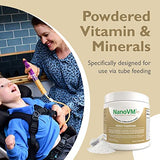 NanoVM t/f, Dietary Supplement for Tube Feeding, Allergen-Free Kids Multivitamin, Flavorless Vitamin Powder with 14 Vitamins & 13 Minerals, Low-Carb Kids Vitamins, 275g - Solace Nutrition