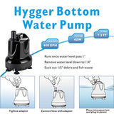 hygger 400 GPH Quick Water Change Aquarium Pump Submersible Fountain Water Pump Fish Tank Pond Drain Transfer Pump with 2 Adaptors