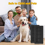 Qualirey 12 Pack Glue Traps for Rats and Snakes, Larger and Heavy Duty Baited Sticky Traps with Non Toxic Glue, Exterminator Plastic Mouse Indoor Trap, Ready to Use, Safe to Children and Pets (Black)