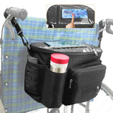 Wheelchair Bag,Wheelchair Accessories for Adults,Wheelchair Bags to Hang on Back,Wheelchair Backpack,Wheelchair Storage Accessories,Electric Wheelchair Accessories,Fits Walkers Rollators