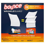 Bounce Wrinkle Guard Mega Dryer Sheets, Outdoor Fresh Scent - 150 Count