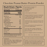 Truvani Organic Vegan Protein Powder Chocolate Peanut Butter - 20g of Plant Based Protein, Organic Protein Powder, Pea Protein for Women and Men, Vegan, Non GMO, Gluten Free, Dairy Free (10 Servings)