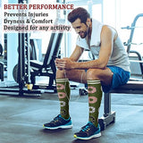 CHARMKING Compression Socks for Women & Men (8 Pairs) 15-20 mmHg Graduated Copper Support Socks are Best for Pregnant, Nurses - Boost Performance, Circulation, Knee High & Wide Calf (L/XL, Multi 53)