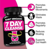 Saint Mingiano 7 Day Cleanse Program | Colon Detox with Natural Laxative for Constipation & Bloating | Extra-Strength Senna Leaf Supplements | Strong for Some People.