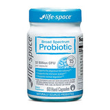 Life-Space Premium Broad Spectrum Probiotics, 32 Billion CFU & 15 Diverse Strains Including 4 Billion CFU Lactobacillus Rhamnosus(LGG), Formulated for Digestive Health, 2-Month Serving - 60 Capsules