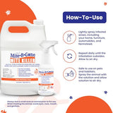 Mite Killer Spray by Mite-B-Gone Treatment — Kills Human Mites, Dust, Spider, Rat, Carpet & Bird Mites in Homes, Furniture, Bedding, Auto & On Animals | Non-Toxic | Kid & Pet Safe | 32oz Spray