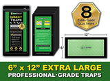 MAXGUARD Extra Large Insect Traps | Non-Toxic Extra Sticky Pre-Baited Glue Boar (8 Traps)