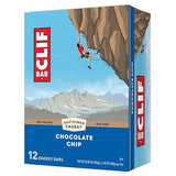 CLIF BAR - Chocolate Chip - Made with Organic Oats - Non-GMO - Plant Based - Energy Bars - 2.4 oz. (12 Pack)