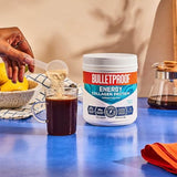 Bulletproof Vanilla Bean Energy Collagen Protein Powder, 17.8 Ounces, Caffeine-Free Fuel with Vitamins and Antioxidants