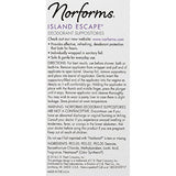 Norforms Feminine Deodorant Suppositories | Long Lasting Odor Control | Island Escape | 12 Count | Pack of 24