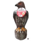 Bird B Gone Plastic Hawk Decoy to Scare Birds Away, Bird Deterrent Devices Outdoor, 16 Inch Fake Hawk Statue, Natural Bird Scarecrow for Garden