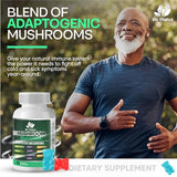 BIO VITALICA Mushroom Gummies - Lions Mane Gummies for Adults with 10 - Blend Mushrooms Complex Reishi, Chaga, Cordyceps, Turkey Tail, & More - Mushroom Supplement (1)