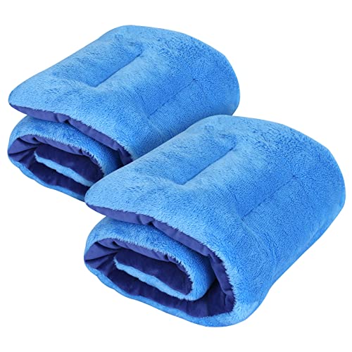 Atsuwell Heating Pads Microwavable Set of 2, 7 x 24 Moist Heat Pad for Back Pain Relief, Neck and Shoulders, Cramps, Muscles, Joints, Warm Compress, Blue
