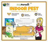 BugPursuit: 24oz Indoor Pest Control, Bug Spray, for Ant, Fly, Flea, Roach, Spider, Moth, Carpet beetle and More, Plant Based Insect Killer for Home & Kitchen Use, Natural Solution, Pets & Family Safe