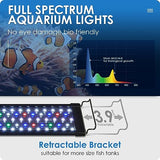 Gamalta Aquarium Light, 18W 24/7 Natural Mode Aquarium Light, Sunrise/Daylight/Moonlight Mode and Custom Mode with Expandable Bracket, Adjustable Timer and 7 Color Brightness for 18~24IN Fish Tank