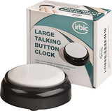 Talking Large Button Alarm Clock - Telling Time and Date for Elderly, Impaired Sight or Blind