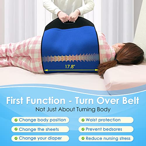 Patient Turning Device Belt For Bed Rails Elderly Adults Safety Hospital Beds For Home Use Transfer Belts For Lifting Seniors Multifunctional Turnover Bedridden Disability Prevention Bed Sore Aid Care