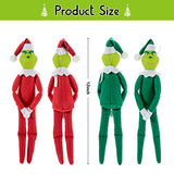 Christmas Hanging Ornament, Elf On The Shelf, 2023 Christmas Tree Decoration - Xmas Gift Craft Pendant Decor, 12.6 Inches (Red)